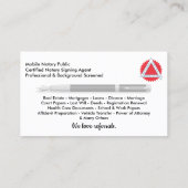 Carte de visite public de notaire mobile (Dos)