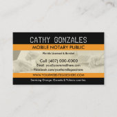 Carte de visite public de notaire mobile (Devant)