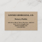 Carte de visite public de notaire simple (Devant)