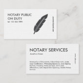 Carte De Visite Public du notaire (Devant / Derrière)