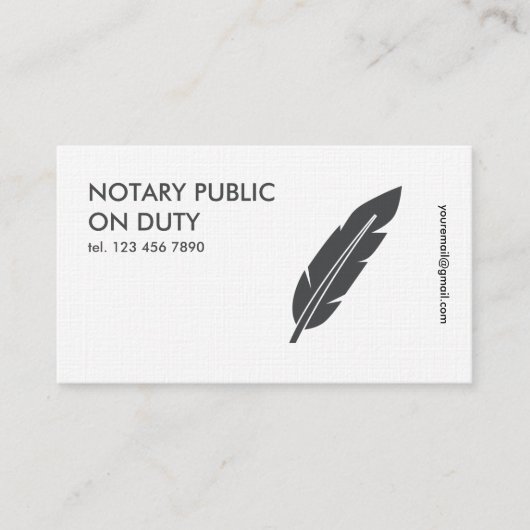 Carte De Visite Public du notaire (Devant)