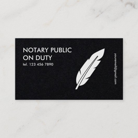 Carte De Visite Public du notaire (Devant)