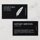 Carte De Visite Public du notaire (Devant / Derrière)