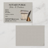 CARTE DE VISITE PUBLIC NOTAIRE POPULAIRE (Devant / Derrière)