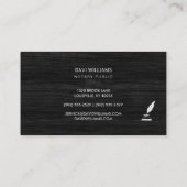 Carte de visite public notaire professionnel (Dos)