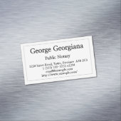 Carte de visite public propre et retenu de notaire (In Situ)