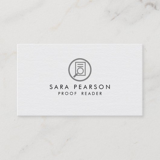 Carte De Visite Publication du correcteur (Devant)