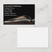 Carte De Visite Publication et auteur de livres libres modernes (Devant / Derrière)