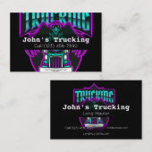 Carte De Visite Publicité Camionnette Services Société Hauling Bus (Devant / Derrière)