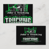 Carte De Visite Publicité Camionnette Services Société Hauling Bus (Devant / Derrière)