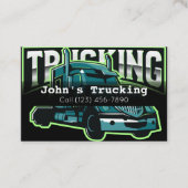 Carte De Visite Publicité Camionnette Services Société Hauling Bus (Devant)