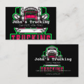 Carte De Visite Publicité Camionnette Services Société Hauling Bus (Devant / Derrière)