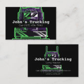 Carte De Visite Publicité Camionnette Services Société Hauling Bus (Devant / Derrière)