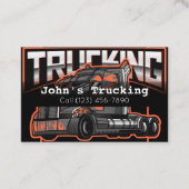 Carte De Visite Publicité Camionnette Services Société Hauling Bus (Devant)