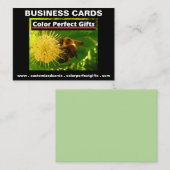 Carte De Visite Publicité Color Perfect Cadeaux (Devant / Derrière)