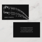 Carte De Visite Publicité d'artiste de bande de chanteur de (Devant / Derrière)