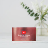 Carte De Visite Publicité de la chaîne YOUTUBE QR Code OR (Debout devant)