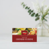 Carte De Visite Publicité de restaurant chinois (Debout devant)