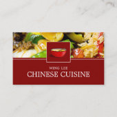 Carte De Visite Publicité de restaurant chinois (Devant)