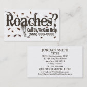 Carte De Visite Publicité d'exterminateur de gardon (Devant / Derrière)