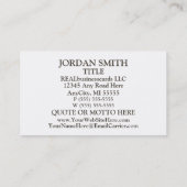 Carte De Visite Publicité d'exterminateur de gardon (Dos)