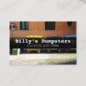 Carte De Visite Publicité Dumpster Rental Services société (Devant)
