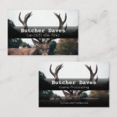Carte De Visite Publicité Jeu Deer Animal Processing Company (Devant / Derrière)