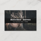 Carte De Visite Publicité Jeu Deer Animal Processing Company Busi (Devant)