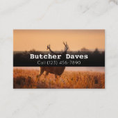 Carte De Visite Publicité Jeu Deer Animal Processing Company Busi (Devant)