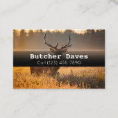 Carte De Visite Publicité Jeu Deer Animal Processing Company Busi (Devant)