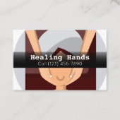 Carte De Visite Publicité Massage Therapy (Devant)