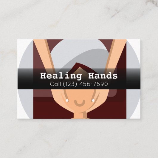 Carte De Visite Publicité Massage Therapy (Devant)