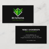 Carte De Visite Publicité pour soins de pelouse professionnels et  (Devant / Derrière)