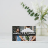 Carte De Visite Publicité Rencontre Constante Agence Couples Couch (Debout devant)