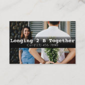 Carte De Visite Publicité Rencontre Constante Agence Couples Couch (Devant)