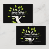 Carte De Visite Publicité société Tree Cutting Services (Devant / Derrière)