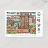 Carte De Visite Publicité sur le marché agricole (Devant)