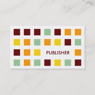 Carte De Visite PUBLISHER (carrés modernes)