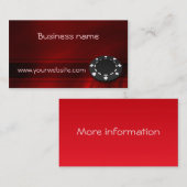 Carte De Visite Puce de casino (Devant / Derrière)