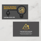 Carte De Visite Puces électriques de bouchon (Devant / Derrière)