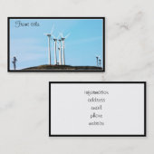 Carte De Visite Puissance éolienne (1) (Devant / Derrière)