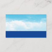 Carte De Visite Puissance solaire | Ciel (Dos)