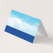 Carte De Visite Puissance solaire | Ciel (Dos)