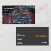 Carte De Visite Puissances en chevaux de Rod de rue (Devant / Derrière)