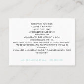 Carte de visite puissant, 3,5 pouces x 2,5 pouces (Dos)