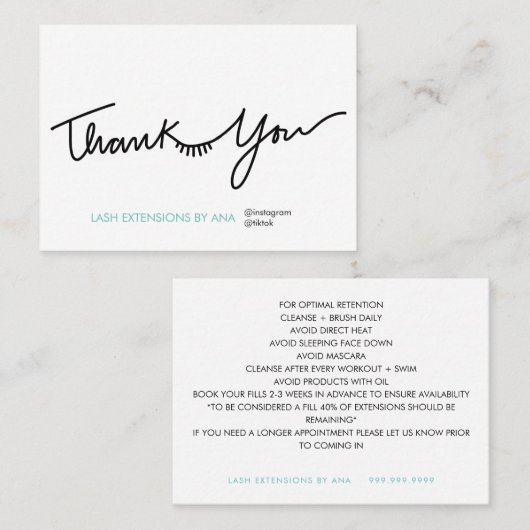 Carte de visite puissant, 3,5 pouces x 2,5 pouces (Devant / Derrière)