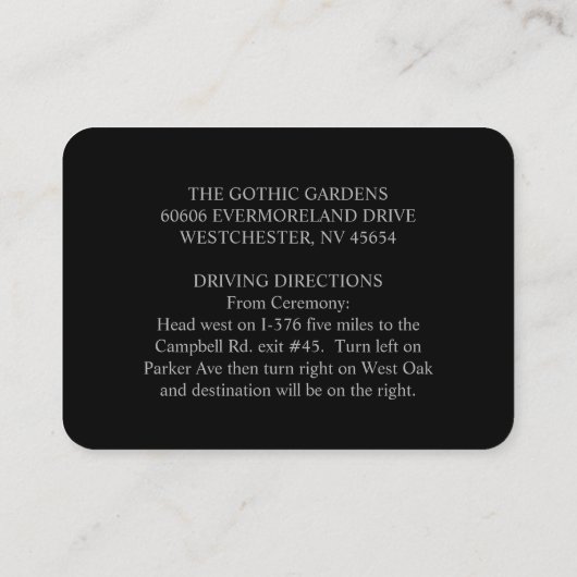 Carte de visite puissant, 3,5 pouces x 2,5 pouces (Dos)