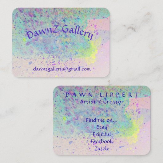 Carte de visite puissant, 3,5 pouces x 2,5 pouces (Devant / Derrière)