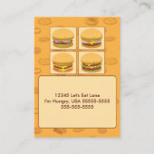 Carte de visite puissant d'aliments de préparation (Dos)