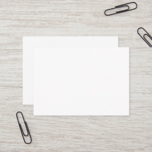 Carte de visite puissante blanche (Devant/Arrière en situation)